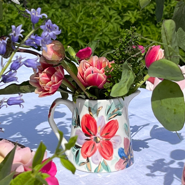 Floral small flower jug
