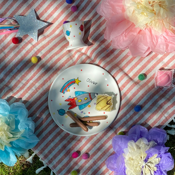 Space Explorer Children's Egg Cup Set