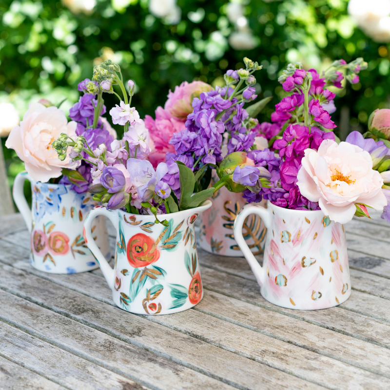 Small Flower Jug Leopard print