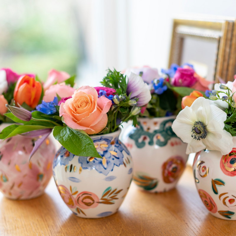 Spring Bloom Peony Vase