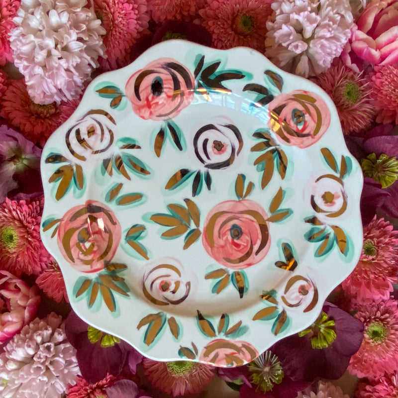 Spring Bloom Dessert Plate
