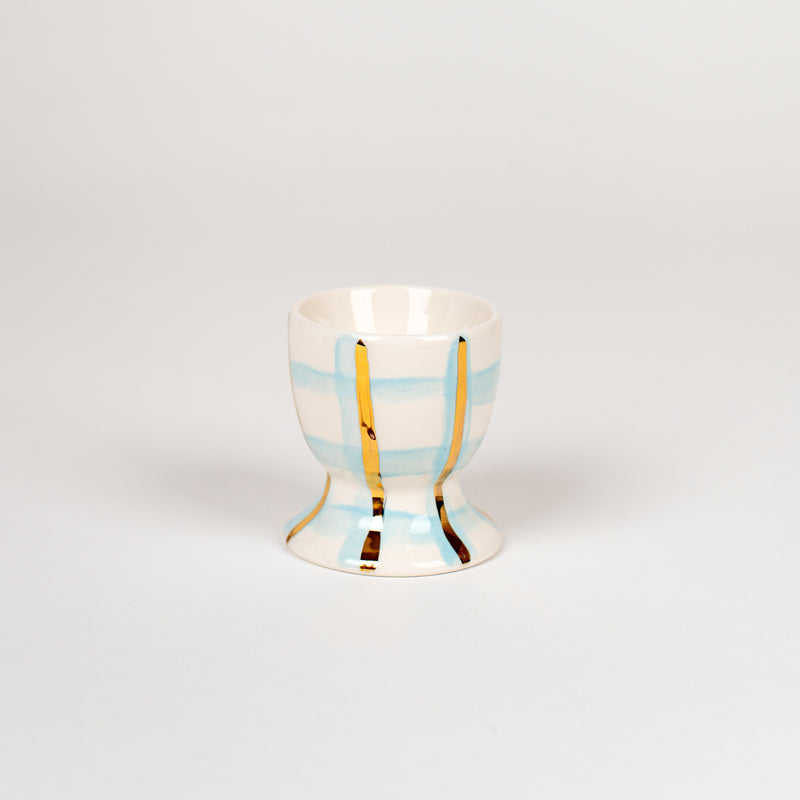 Candy Stripe Blue Egg Cup